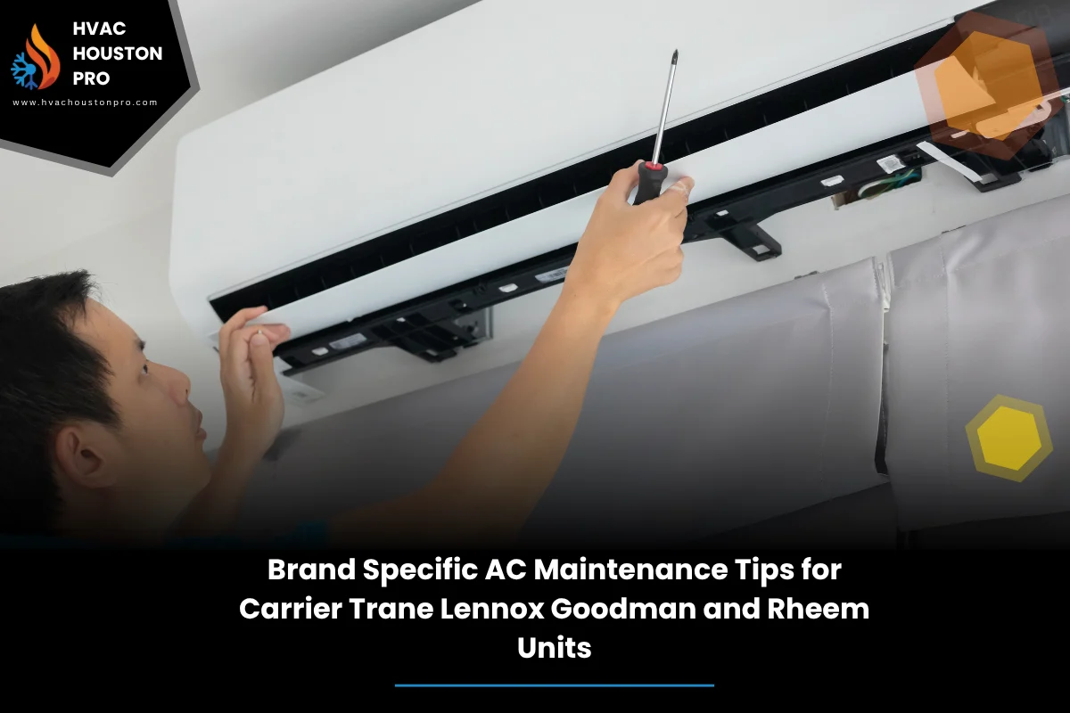 Brand Specific AC Maintenance Tips for Carrier Trane Lennox Goodman and Rheem Units